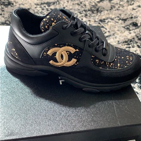 chanel metallic trainers|chanel trainers for women.